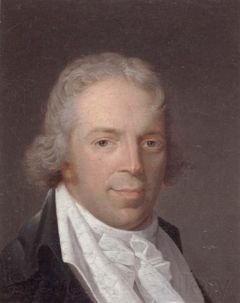 unknow artist Portrait of a man,head and shoulders,wearing a grey jacket and a white cravat Norge oil painting art